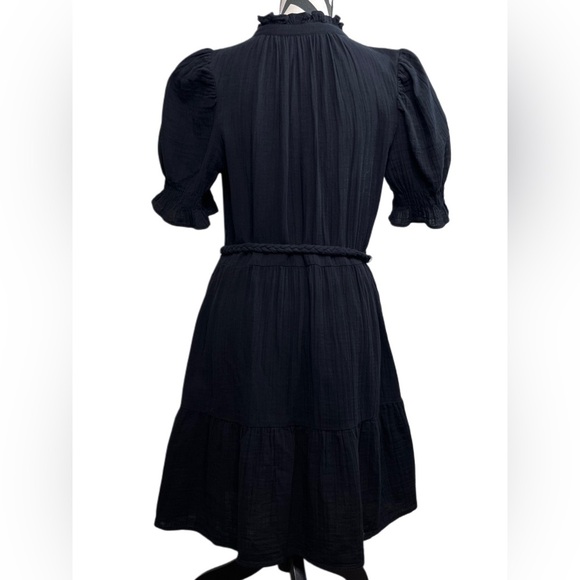 GAP 100% Cotton Gauze Belted Breathable Sz S Tall Button-Down Front Dress - Picture 6 of 12